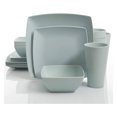 thumbnail image 2 of Gibson Home Melamine Dinnerware Set Plates, Bowls, & Cups, Mint (2 Pk), 2 of 7