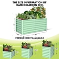 thumbnail image 4 of EDTara Galvanized Raised Garden Bed, Large Outdoor Planter Box with Open Base & Safety Edge, Rustproof Steel for Vegetables, Flowers, Herbs, 4 of 9