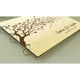 thumbnail image 2 of Unique Personalized Wood Engraved Heart Trees And Birds Wedding Guest Book Photo Albums Scrapbook, 2 of 2