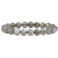 thumbnail image 1 of Angelstones Bracelet Extensible en Perles Rondes de 10 mm en Pierre Précieuse Labradorite Naturelle de Qualité A 7 Pouces Unisexe, 1 of 2