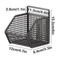 thumbnail image 3 of Birdeem Wall Mounted Spice Rack Organizer,No Punch Hanging Basket for Kitchen Storage,Garlic Ginger Basket with Multiple Compartments and Space Saving Design,Dimensions 14.2 X 5.9 X 3.1 Inches, 3 of 9