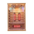 thumbnail image 1 of Blisspod 2-Person Full Spectrum Premium Hemlock Low EMF Sauna 10 Heaters Chromotherapy Reflexology, 1 of 6