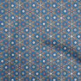 thumbnail image 1 of oneOone Polyester Spandex Blue2 Fabric Asian Suzani Fabric For Sewing Printed Craft Fabric By The Yard 56 Inch Wide, 1 of 5