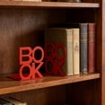 thumbnail image 1 of Fufafayo Metal Bookends For Books, Decorative Notebook Ends, Heavy Duty Notebook Holder For Desk Bookcase, Alphabet Letter Bookends For Office Library Home Decor, 1 of 6