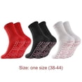 thumbnail image 3 of 2pcs Unisex Winter Self-Heating Health Socks Pain Relief Stockings (Red), 3 of 6