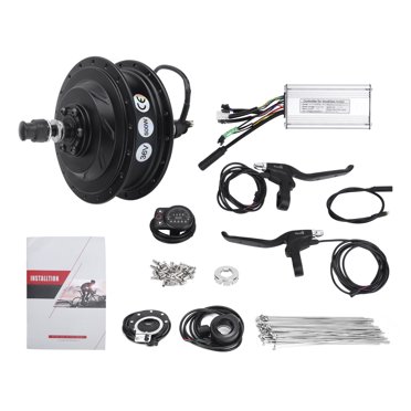 ANGGREK Rear Wheel Hub Motor Kit, DIY High Efficiency Electric Bicycle Hub Motor Kit High Performance Durable Noise‑Free With KT‑900S Display Meter For 12G Wheel
