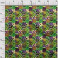 thumbnail image 3 of oneOone Viscose Chiffon Dark Mustard Fabric Paisley Patchwork Craft Projects Decor Fabric Printed By The Yard 42 Inch Wide, 3 of 5