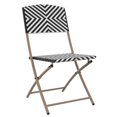 thumbnail image 4 of Mainstays Patio Folding Wicker Chair - Black & White, 4 of 7
