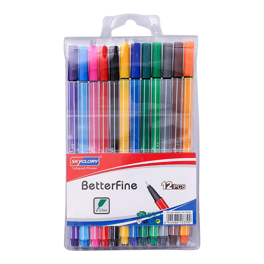 Pens For Teachers Gifts Student Supplies Child Color Pen Set Marker Watercolor Brush Oily Colored Drawing Hook Line Pen Multi-color