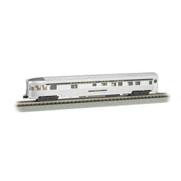 Bachmann Industries Voiture d'Observation Cannelée avec Intérieur Éclairé - B&O (Échelle N), 85 Pieds