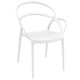 thumbnail image 1 of Compamia Mila Fauteuil de Salle à Manger avec Accoudoirs, Blanc, 1 of 12