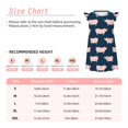 thumbnail image 3 of Vsdgher Cochon 1 pour Filles Chemises de Nuit Manches Courtes à Volants Robe de Nuit Pyjama pour Fête Pyjama-TG, 3 of 6