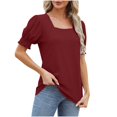 thumbnail image 4 of Économies d'Été Kcavykas Blouses pour Femmes, Hauts Imprimés Mode pour Femmes Manches Courtes Blouse Amusante Col Rond T-Shirt Débardeur, 4 of 4