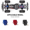 thumbnail image 3 of ZheElen Boîte de Vitesses en Alliage d'Aluminium Résistante à l'Usure et aux Chocs pour Voiture Rc 1/18, Accessoires de Voiture Rc, Bleu, 3 of 6