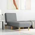thumbnail image 1 of vidaXL Chaise Longue Light Grey Fabric, 1 of 5