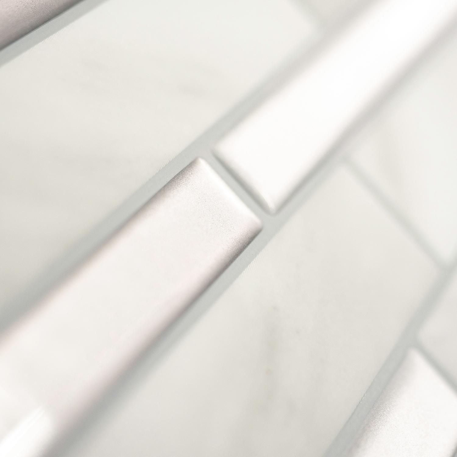 SMART TILES PEEL & STICK BACKSPLASH - MILANO CARRERA - 4 Pieces 11.55 x 9.64