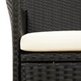 thumbnail image 5 of vidaXL Garden Chairs with Cushions 2 pcs Poly Rattan Black, 5 of 5