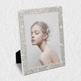 thumbnail image 4 of YAOMOBB Wedding Picture Frame Luxury Non Skid Electroplated Stainless Steel Photo Frame 5 6 7 Inch Shiny Edge Wall Mounting and Table Top, 4 of 7