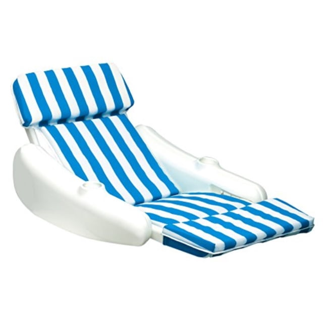 Swimline SunChaser Rembourré Chaise Longue de Luxe Flottant de Piscine, Bleu