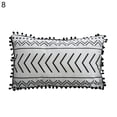 thumbnail image 2 of Opolski Simple Géométrique à Franges Coussin Décoratif Rectangulaire à Pompons Housse de Coussin Douce, 2 of 7