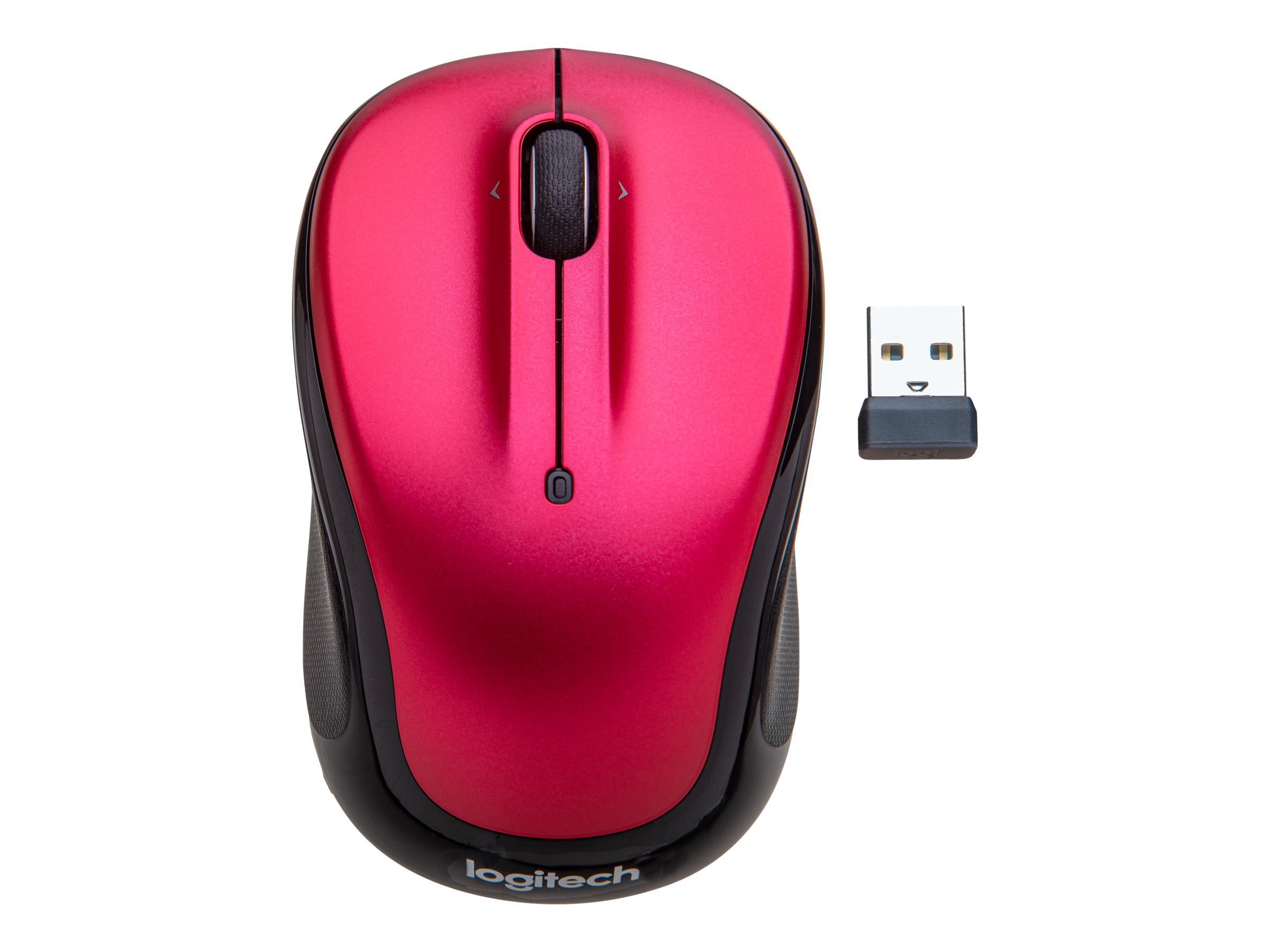 Logitech M325s Wireless Mouse, 2.4 GHz with USB Receiver, Brilliant Rose - Mouse - optical - 5 buttons - wireless - 2.4 GHz - USB wireless receiver - brilliant rose