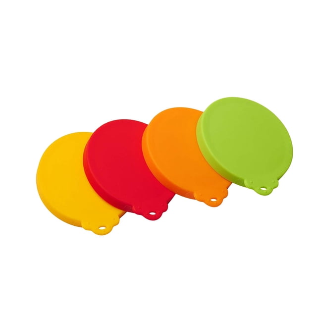 VogueV 4-Pack Colorful Canning Lids - Yellow/Red/Green/Orange Jar Seals Red