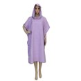 thumbnail image 1 of TFixol Quick-Dry Hooded Beach Towel Robe for Adults - Lightweight, Absorbent, and Versatile for Swimming, Diving, and Spa (Purple, M), 1 of 6