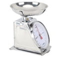 thumbnail image 4 of Mechanical Scale High Accuracy Stainless Steel Dial Food Scale with Removable Bowl for Kitchen Baking Cooking 2KG, 4 of 5