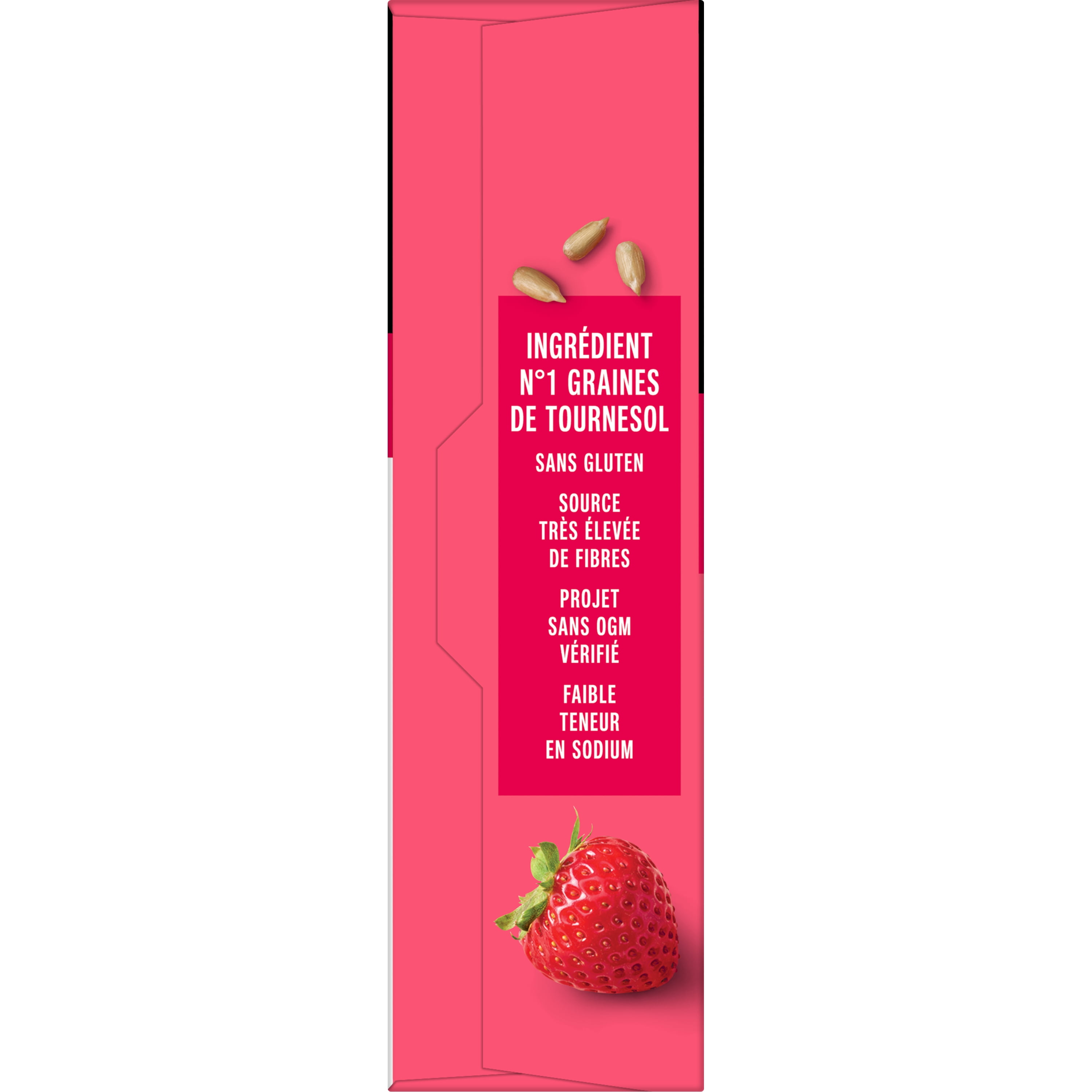 KIND Barres aux Graines Fruits & Noix, Graines de Tournesol & Fraise, 40g, 5 Barres