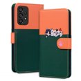 thumbnail image 1 of Compatible avec Samsung Galaxy A53 5G Étui Portefeuille Motif Animaux Mignons avec Fentes pour Cartes et Rabat, 1 of 5