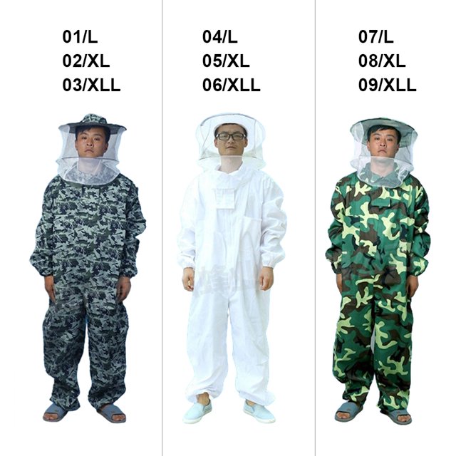 Ruiboury Durable And Essential Gear Beekeeping Suit Lightweight And Universal Easy To Ventilated Jacket For Beekeeper white XL 1Set