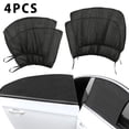 thumbnail image 3 of 4 Pack Car Sunshade  Car Side Window Visor Car Rear Front Window Visor UV Sunscreen Anti-Glare Kids Baby Adult Pet, 3 of 10