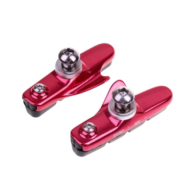 2 Pcs Supports Durables de Frein de Vélo, Plaquettes, Chaussures, Blocs, Outils, Accessoires d'Extérieur, Rouge