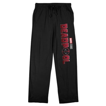 Deadpool & Wolverine Movie Logo Black Sleep Lounge Pajama Pants