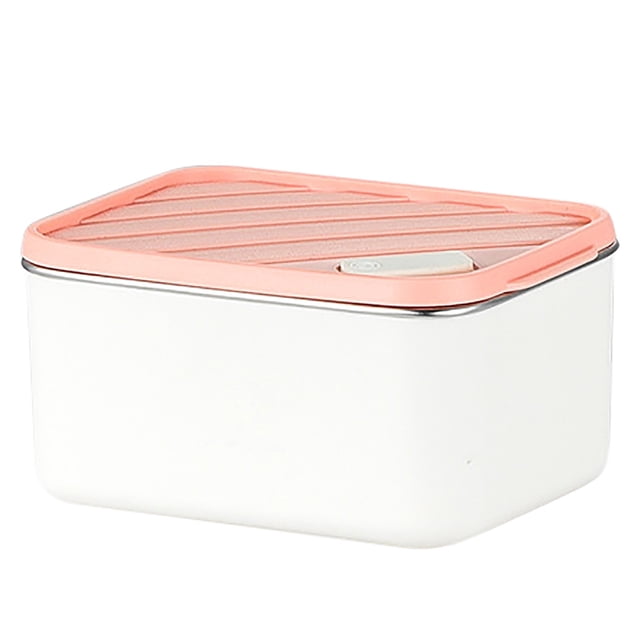 Food Storage 600ml Portable Lunch Container with Tiered Stainless Steel Design and Microwave Compatibility for Work and Picnics