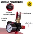 thumbnail image 4 of KFFKFF 20 Gallon Mobile Oil Drain Tank, Air-Operated Fluid Drainer with Adjustable Funnel, Pressure Valve for Oil & Fuel Extraction, 4 of 9