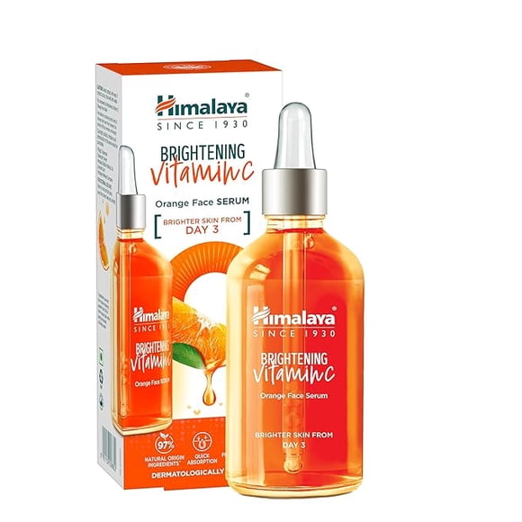 Himalaya Sérum Éclaircissant à la Vitamine C I 5X Vitamine C et 10 X Niacinamide I Peau Plus Éclatante dès le Jour 3 / 15 ml