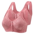 thumbnail image 1 of Wancir Bras for Women 2025 New 2PC Woman's Embroidery Thin Style Ventilate Large Size Bra without Steel Rim, 1 of 4