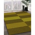 thumbnail image 3 of Ahgly Tapis Rectangulaire Lavable en Machine Intérieur Transitionnel Brun Doré Foncé, 5 Pieds x 8 Pieds, 3 of 7