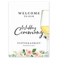 thumbnail image 1 of Darling Souvenir MADE WITH LOVE Wine Glass With Flowers,PersonalizedWeddingWelcome Sign, Large Decorative Poster Welcome To Our Wedding Poster For Easel Wedding Collection- 18x12, 1 of 5