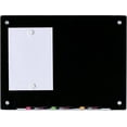 thumbnail image 1 of Audio-Visual Direct Glass Dry-Erase Whiteboard Set - 18" x 24" - (Magnetic, Black), 1 of 7
