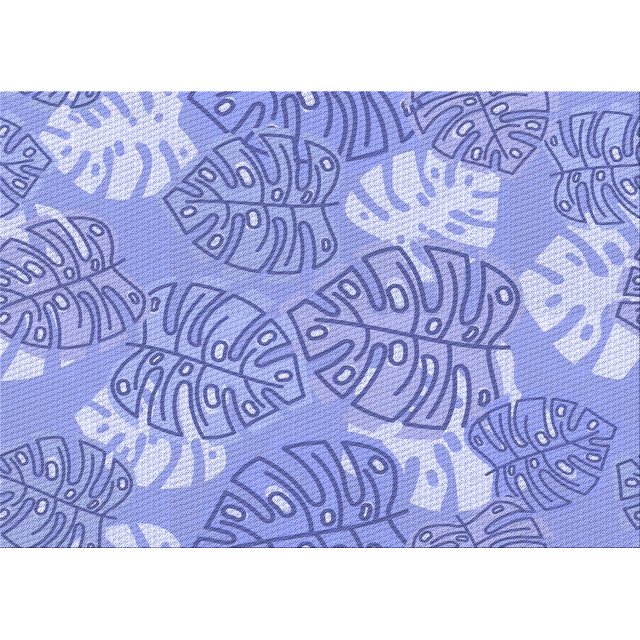 Ahgly Company Tapis Rectangulaire Lavable en Machine Intérieur Transitionnel Bleu Pastel, 7 Pieds x 9 Pieds