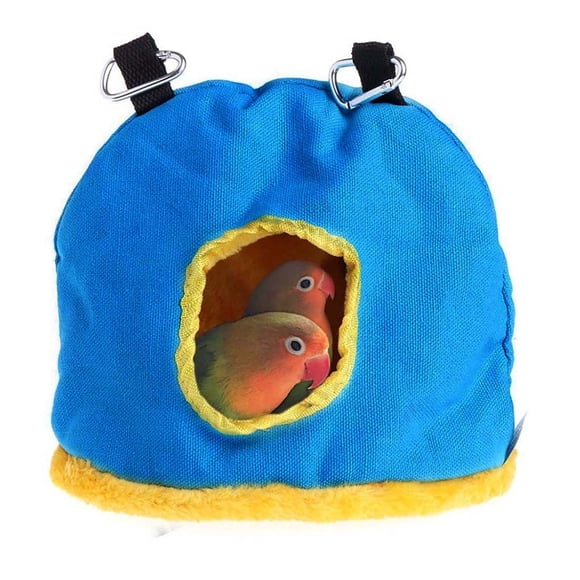 EGNMCR Birdcages Hot Warm Bird Bed House Hut Hanging Cage Plush Birds for Hamster Parrot Sleeping nest