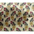 thumbnail image 4 of oneOone Viscose Chiffon Fabric Leaves & Floral Block Decor Fabric Printed BTY 42 Inch Wide, 4 of 4