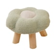 thumbnail image 1 of Footrest Sofa Footstool Comfortable Pouf Flower Shape Multipurpose Ottoman Small Green, 1 of 9