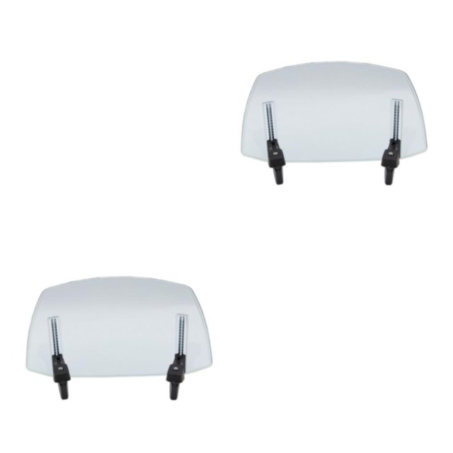 Baohd Spoiler d'Extension de Déflecteur de Vent de Moto Robuste et Stable avec Stabilité de Confort Réglable à Clipser Durable Bleu Transparent 2Set