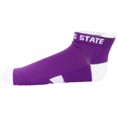 thumbnail image 2 of NCAA Kansas State Wildcats Men's Footie Socks, White Heel/Toe, 2 of 4