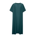thumbnail image 1 of Birdeem Jackets for Men Men Solid Fashion Casual Loose Round Neck Short Sleeve Robe, 1 of 6