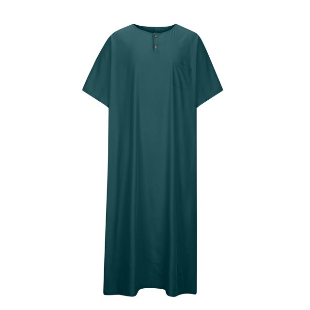 Birdeem Jackets for Men Men Solid Fashion Casual Loose Round Neck Short Sleeve Robe