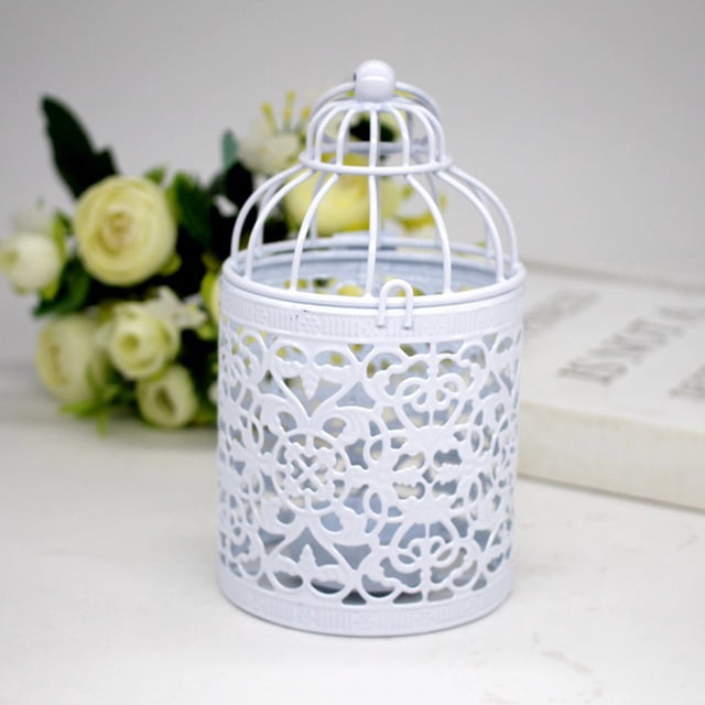PEONAVET Candles Holder Hanging Cage Candles Iron Candlestick Lantern Home Party Decor